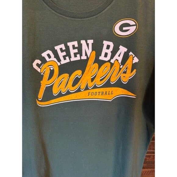 NFL Team Apparel Green Bay Packers Womens Short Sleeve Scoop Neck T-Shirt XL - Picture 2 of 9